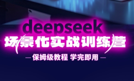DeepSeek场景化实战训练营，保姆级教程，学完即用，手把手教你用DeepSeek提升效率-启原资源站
